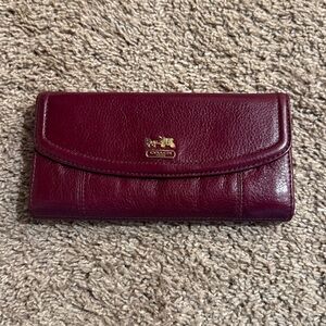 Mint condition Coach Sophia collection Bordeaux wallet!